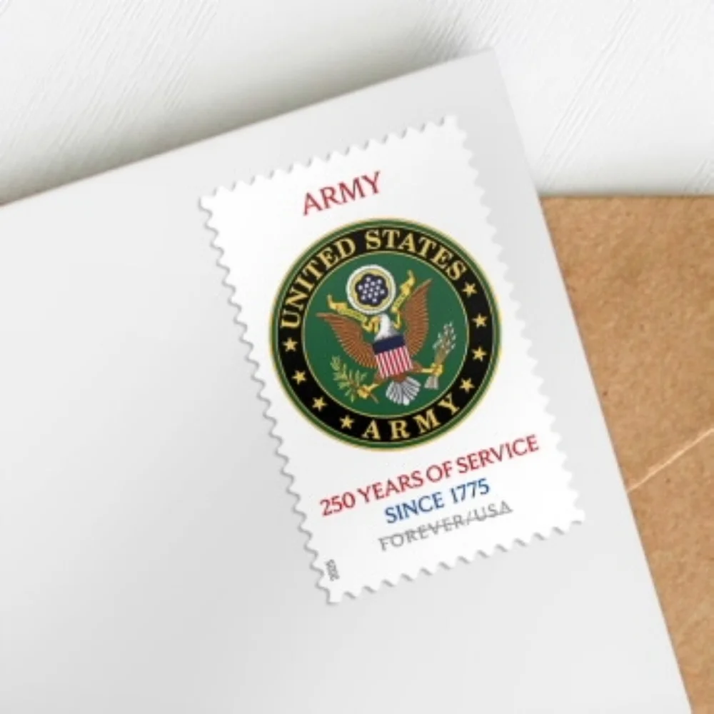 100 U.S. Army  250th USPS Stamps‎ Military Postage Stamp Army Marines